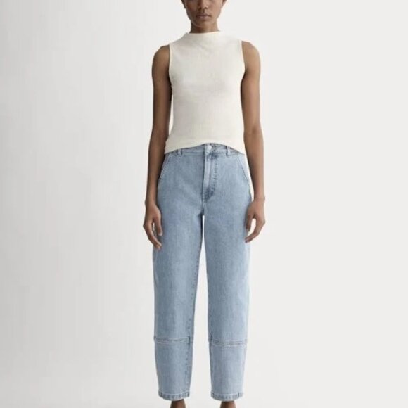 Everlane The Utility Barrel Jean - Light Indigo Size 26R - Picture 4 of 6